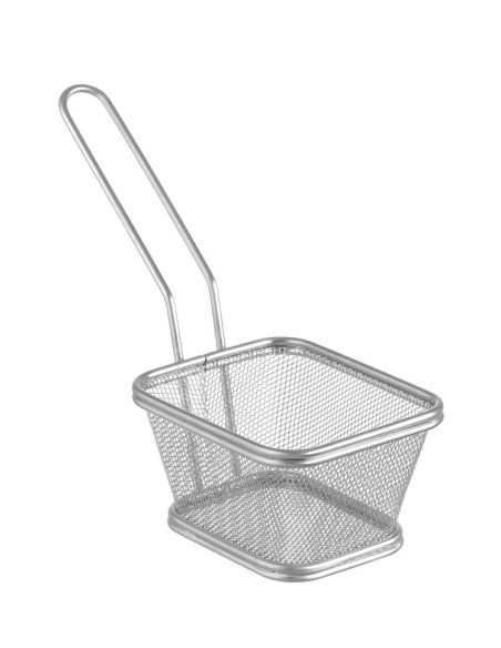 copy of Mini baskets for frying - Stackable - In stainless steel - mm 105 x 90 x 60h