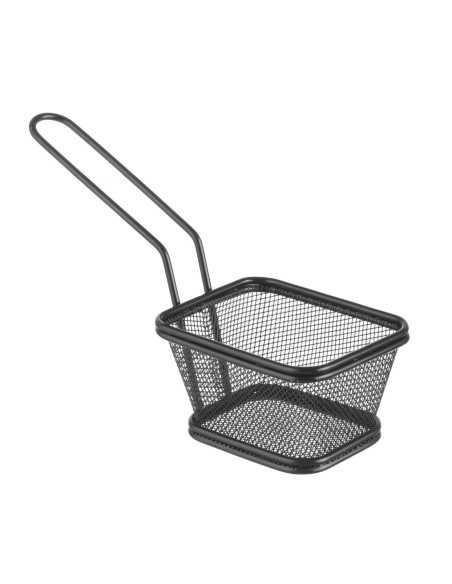 copy of Mini frying baskets - Stackable - In stainless steel - Matt black finish - mm 105 x 90 x 60h