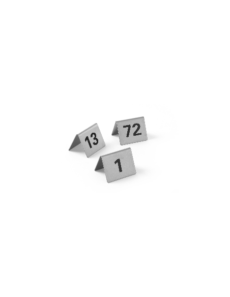 copy of Set of plates numbered from 1 to 12 - In steel - mm 50 x 35 x 40h