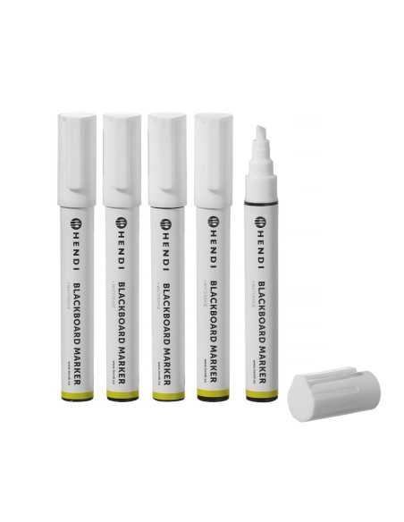 copy of Rotuladores para pizarra blanca - 5 piezas blancas - Punta oblicua - Línea mm 6