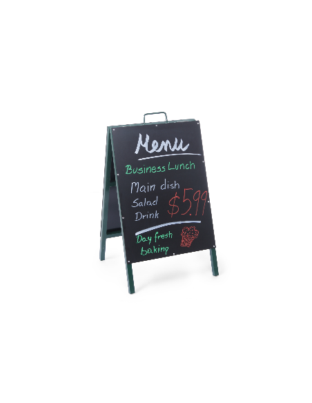 copy of Easel blackboard - Black - With dark metal frame - mm 500 x 550 x 850