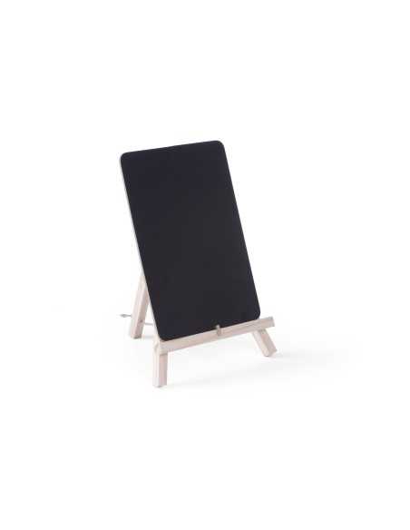 Lavagna da tavolo - Nera - 2 pezzi -  Con cavalletto in legno - mm 210 x 190 x 150h