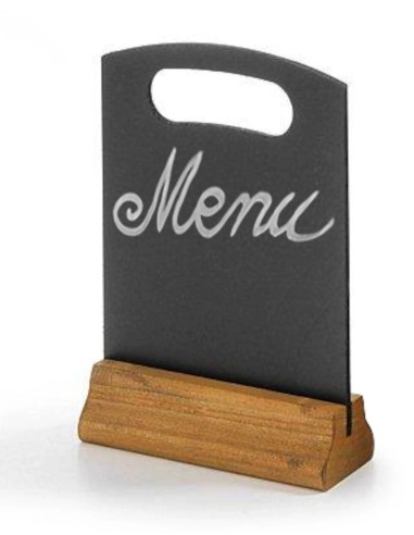 copy of Table blackboard - Black - 2 pieces - With wooden base - mm 150 x 50 x 230h