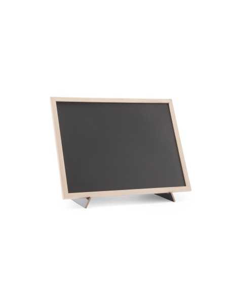 Lavagna grande - Nera - Con cornice in legno - Cavalletto incluso - mm 300 x 400
