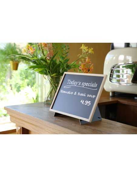 copy of Large blackboard - Black - With wooden frame - Easel included - mm 300 x 400