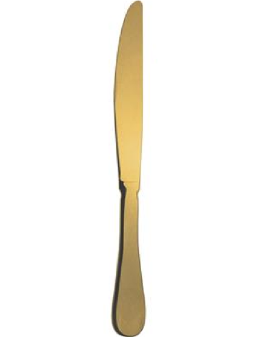 Coltello tavola - Acciaio gold - Dimensioni cm...