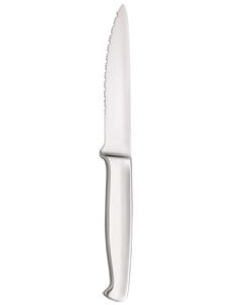 Coltello bistecca - Seghettato - Acciaio - Dimensioni cm 23 2
