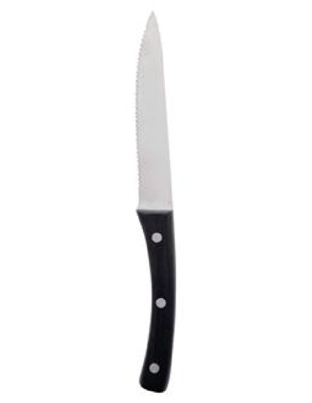 Coltello bistecca - Seghettato - Acciaio - Dimensioni cm 22.9