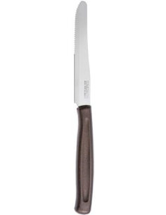 Coltello tavola - Colore marrone - Acciaio