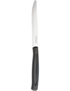 Coltello bistecca tavola - Colore nero - Acciaio 2