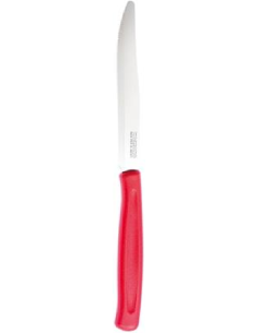 Coltello bistecca tavola - Colore rosso - Acciaio 2