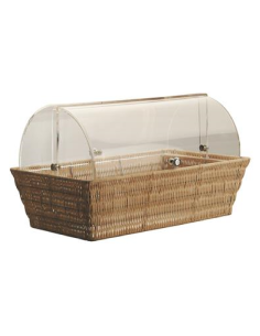 copy of Oval rattan basket for bread - Dimensions 28 x 21...