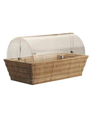 Cesto pane/brioches - Rattan e policarbonato -...