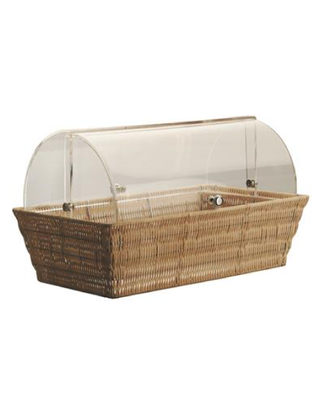 copy of Oval rattan basket for bread - Dimensions 28 x 21 x 8 h cm