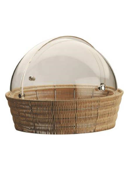 copy of Oval rattan basket for bread - Dimensions 28 x 21 x 8 h cm