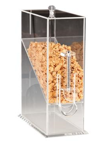Dispenser per cereali - Policarbonato - Dimensioni cm 15 x 32 x 43 h