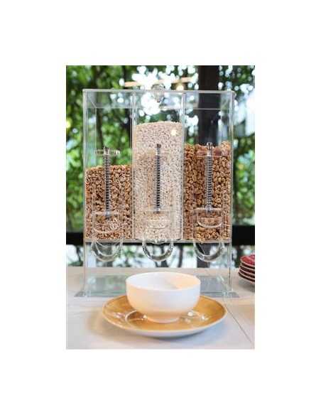 Dispenser per cereali - Policarbonato - Dimensioni cm 32 x 15 x 43 h