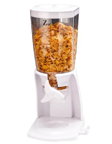 Dispenser per cereali - Policarbonato - Capacità 3lt - Dimensioni cm 16 x 20 x 40 h