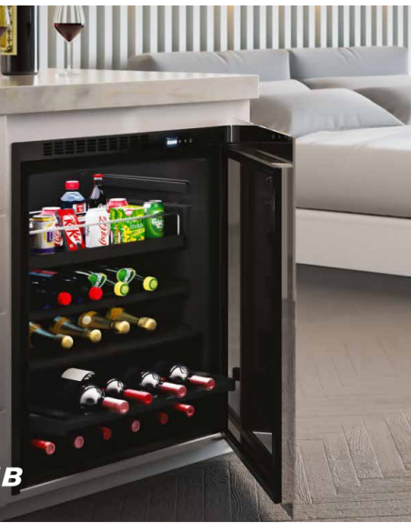 Minibar - Built-in - Glass door - Capacity 94 lt - Dimensions 71.5 x 59 x 56.5 h cm