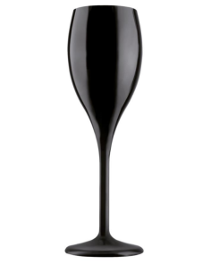 Calice flute 15 cl - Tritan nero - Dimensioni cm 6.1 Ø x...
