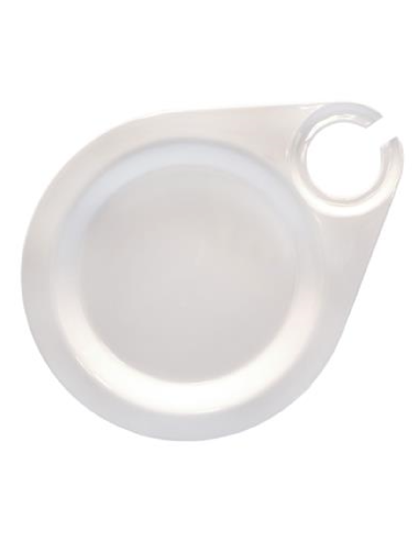 Piatto buffet - Melamina - Dimensioni cm 28 x 23