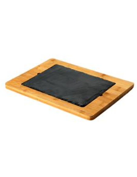 Tagliere rettangolare - Bamboo/Ardesia - Dimensioni cm 28 x 20