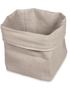 Cestino - Cotone beige - Dimensioni cm 18 x 18