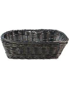 Cestino - Polipropilene nero - Dimensioni cm 26.5 x 19 x 7 h