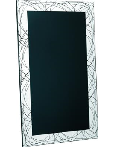 Lavagna - Bianco con righe nere - Dimensioni 60...