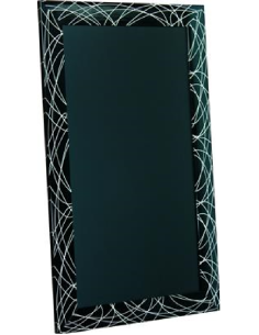 Lavagna - Nero con righe bianche - Dimensioni 60 x 100 cm