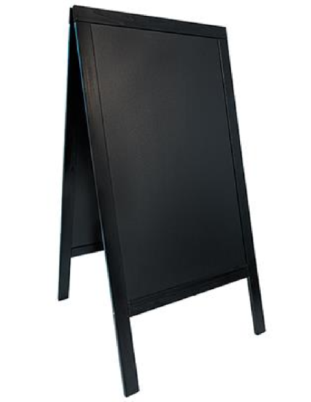 copy of Pizarra - Doble cara - Caballete - Nogal - Dimensiones 60 x 125 cm
