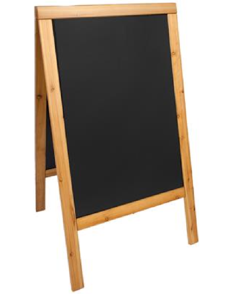 copy of Pizarra - Doble cara - Caballete - Nogal - Dimensiones 60 x 125 cm