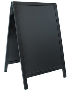 Lavagna - Con Pennarello - Legno nero - Dimensioni 85 x... 2