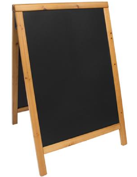 copy of Pizarra - Doble cara - Caballete - Nogal - Dimensiones 60 x 125 cm