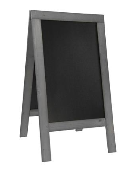 copy of Pizarra - Doble cara - Caballete - Nogal - Dimensiones 60 x 125 cm