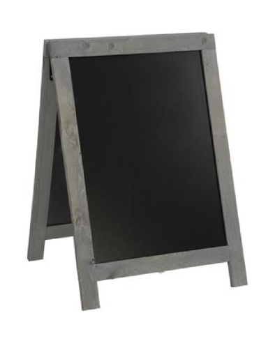 copy of Blackboard - Double-sided - Easel - Walnut - Dimensions 60 x 125 cm
