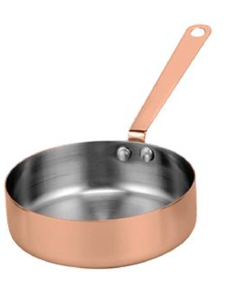 Tegamino - 1 manico - Rame - Dimensioni cm 7 Ø