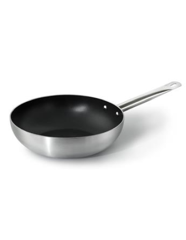 Wok - 1 manico - Alluminio antiaderente -...