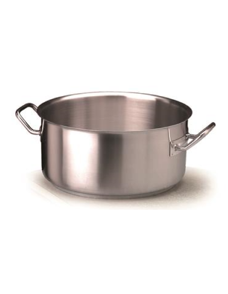 Casseruola bassa - Acciaio inox - Spessore 3 mm - Ideale per induzione