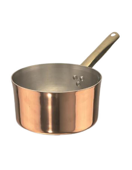 Casseruola alta - Rame liscio stagnato - Spessore 2 mm