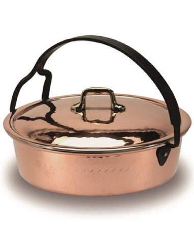 Casseruola per risotti - Coperchio - Rame...