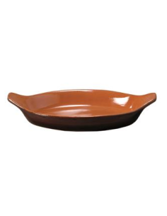 Bandeja de horno ovalada - Terracota - 2 asas 2