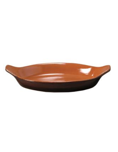 Teglia ovale - Terracotta - 2 manici