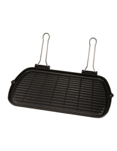 Sartén grill rectangular - Hierro fundido - Asas... 2
