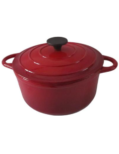 Casseruola - 2 manici - Capacità 4 lt - Ghisa smaltata -...