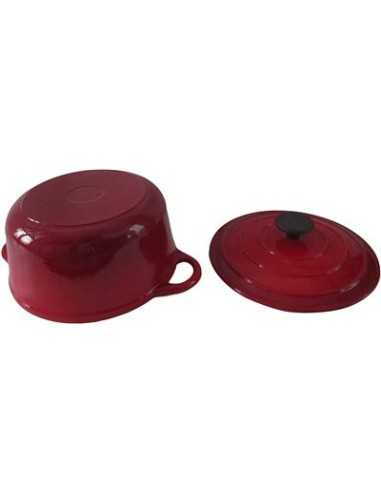 Casseruola - 2 manici - Capacità 6 lt - Ghisa...