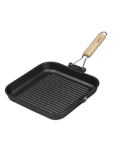 Square grill pan - Folding handle - Dimensions 20 cm 2