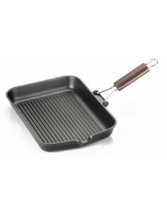 Sartén grill rectangular - Aluminio antiadherente - Asa... 2