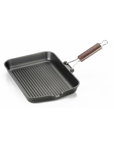 Rectangular grill pan - Non-stick aluminum -...