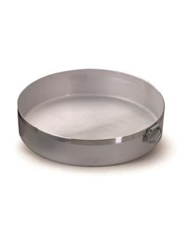 Tortiera cilindrica - Con anello - Alluminio - Spessore 2 mm